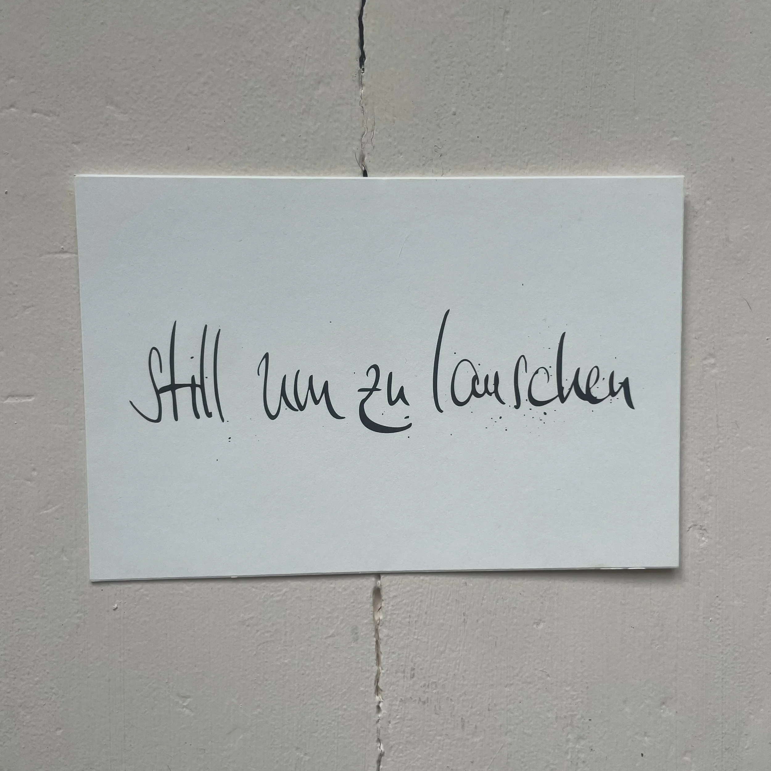 POSTKARTE | still um zu lauschen