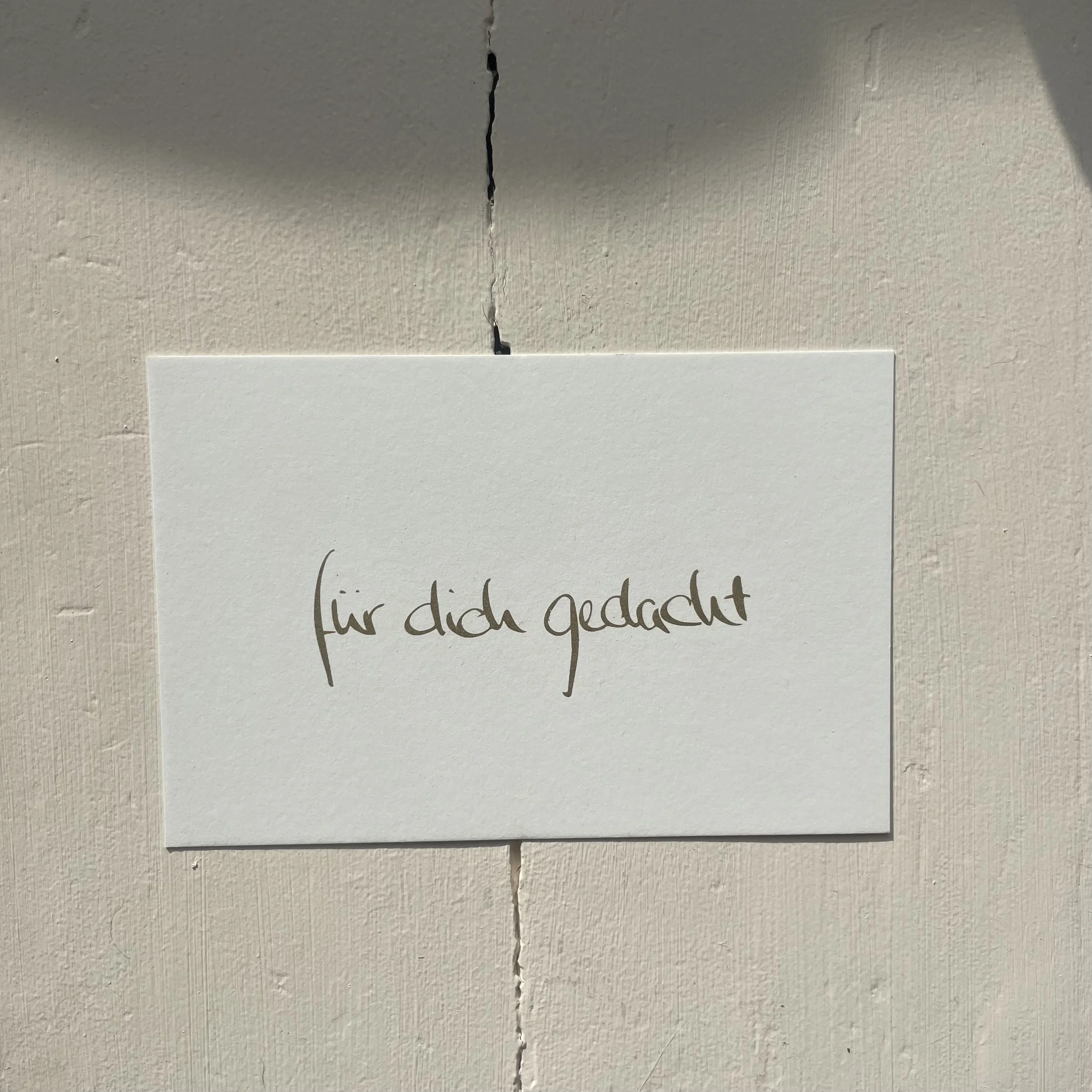 POSTKARTE | für dich gedacht