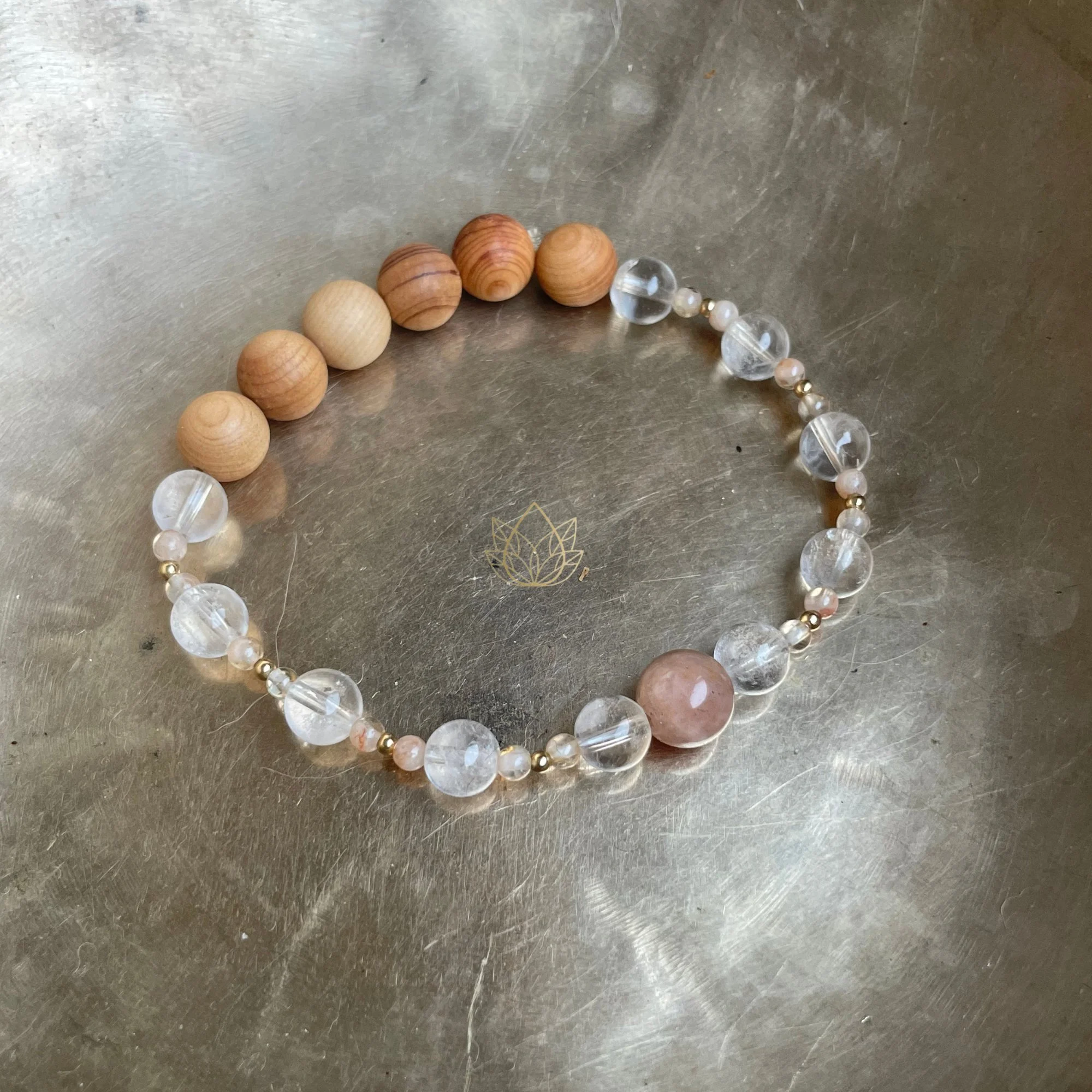 DIFFUSER ARMBAND · Bergkristall & Sonnenstein