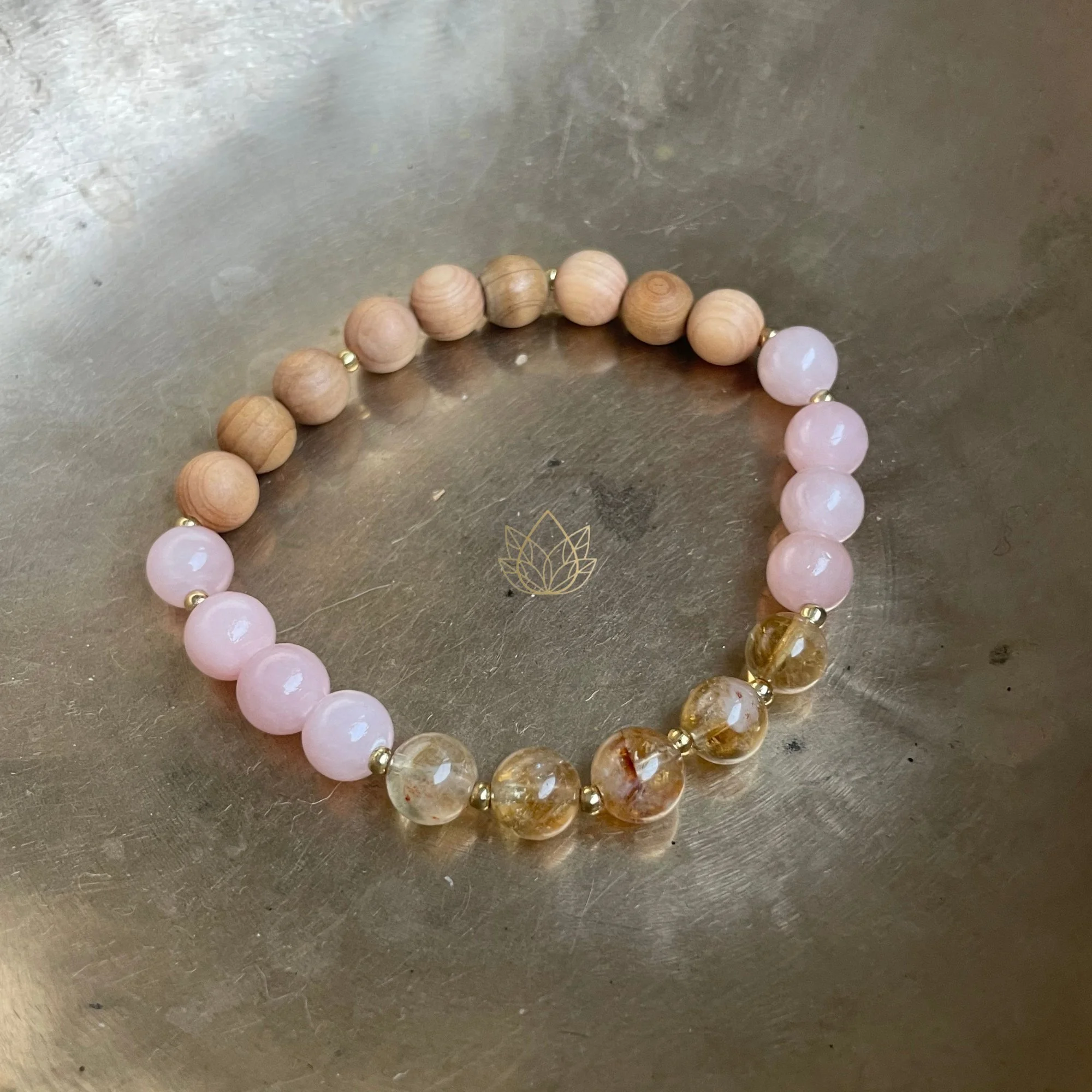 DIFFUSER ARMBAND · Rosa Jade & Citrin