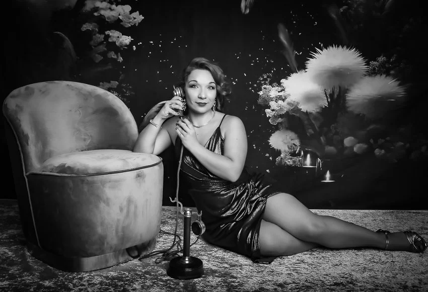 Portrait Old Hollywood Noir&Blanc