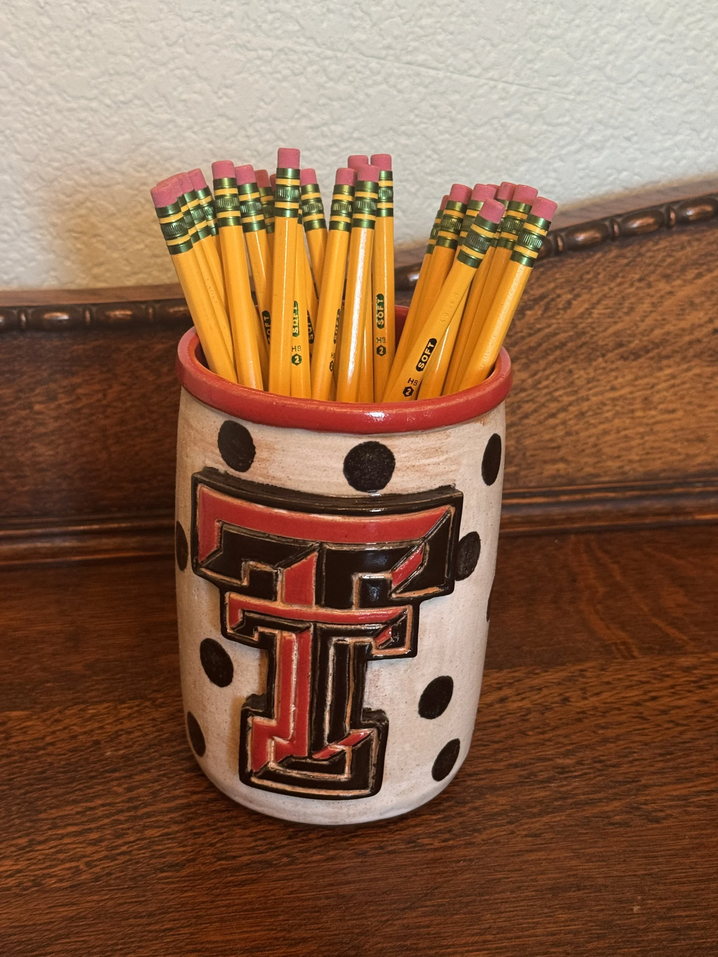 Custom School Vase/Pencil Holder
