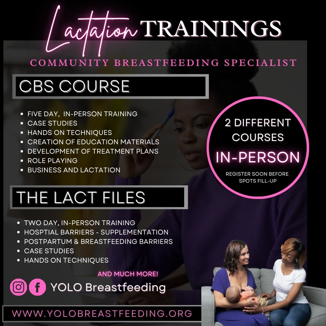 Thank you to the folks that nudged me to get this out today😊

Shout out to MDHHS for the Doula Rise program and training reimbursement. These are my dates for right now. Register soon!💚

Take the Community Breastfeeding Specialist (CBS) Course (5-d