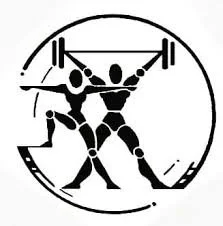 Logo ufficiale della palestra Meta Gym con sagome stilizzate di atleti in allenamento funzionale e sollevamento pesi.