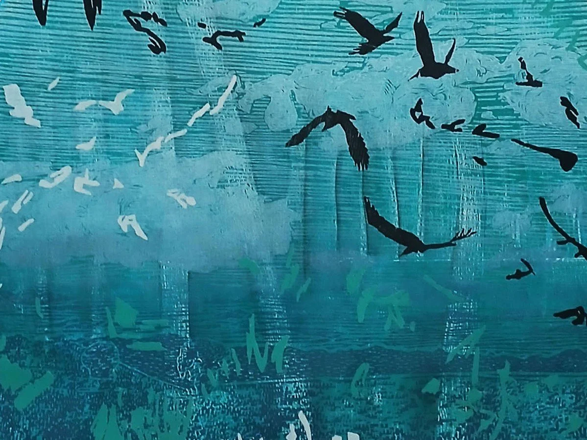 Sarah Abercrombie_Wind Whispers II_Woodcut and Collagraph Print_Detail.jpg