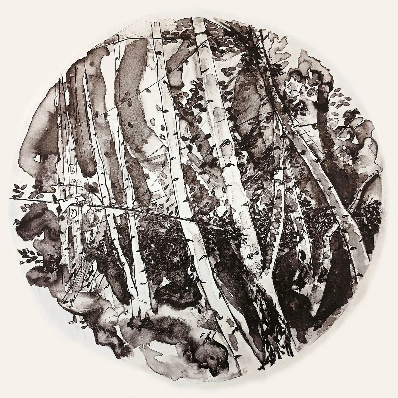 Sarah Abercrombie_Through the Light_ Photolithograph print_30cm diameter print_40cm x 40cm paper_Limited edition of 10 prints_ 7 available, please contact me directly to enquire about this limited edition print.