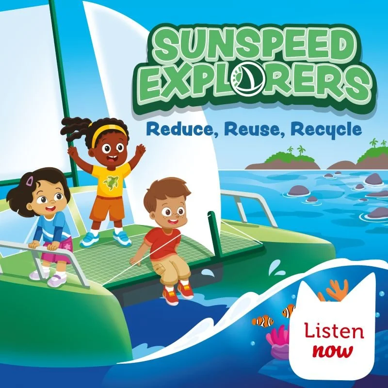 The promotional image from the Sunspeed Explorer Tonies audio story series.