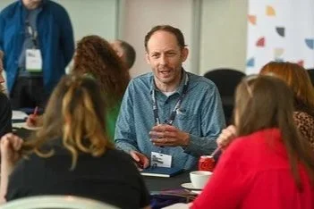A Skillbuilder storytelling session with Tom Jordan at the Children's Media Conference.