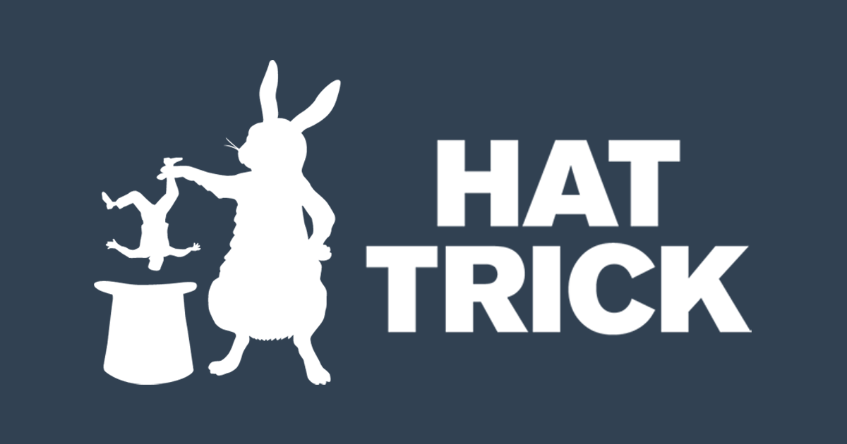 The logo of Hat Trick Productions.