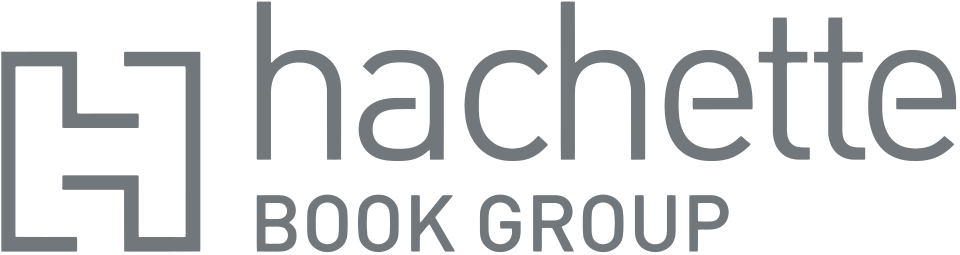 Hachette Book Group logo, featuring a stylized open book icon and the company name in gray text.