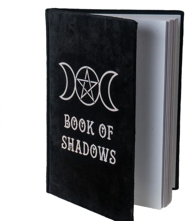 Soft Velvety Blank Book of Shadows Journal