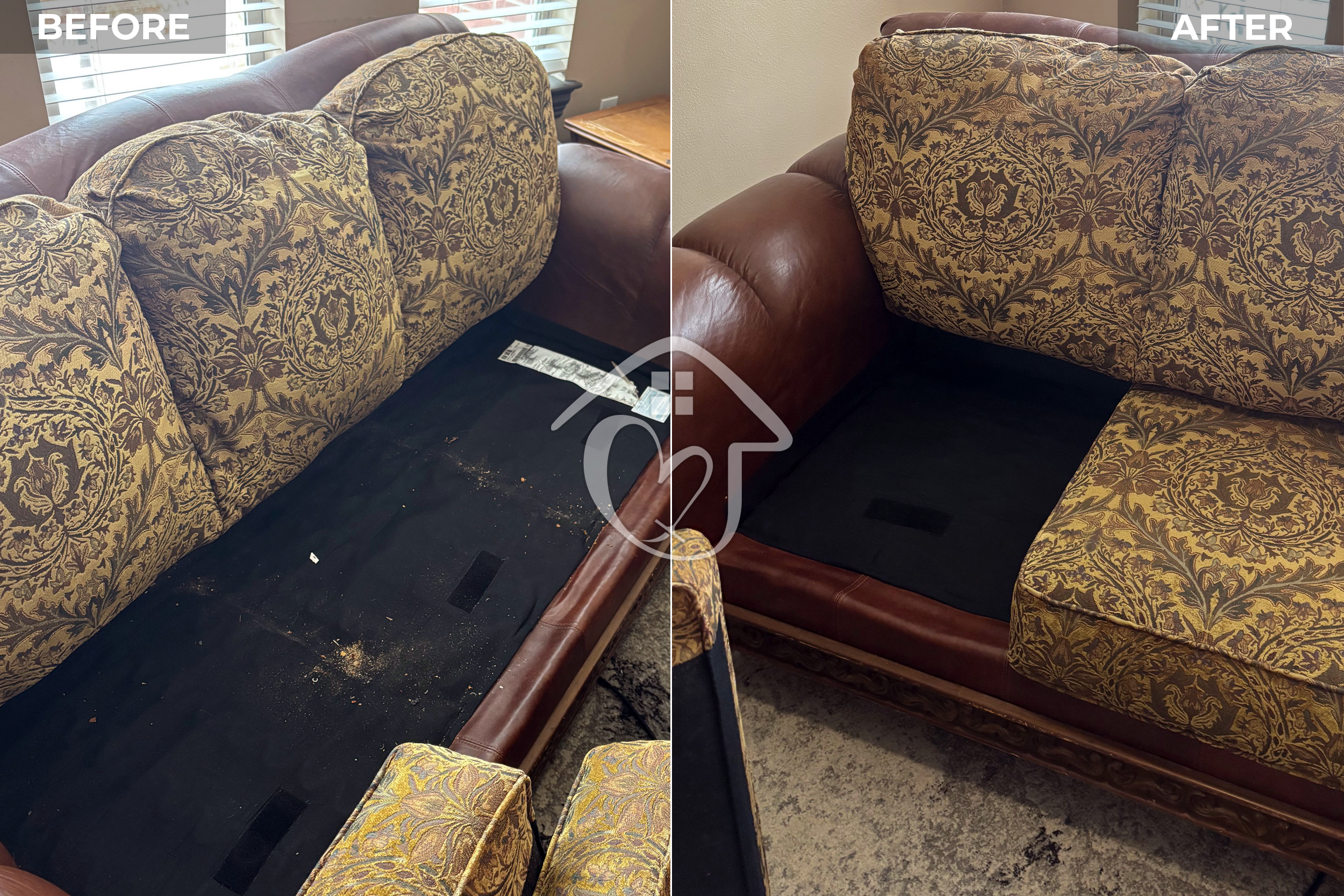 How often do you vacuum under your cushions?