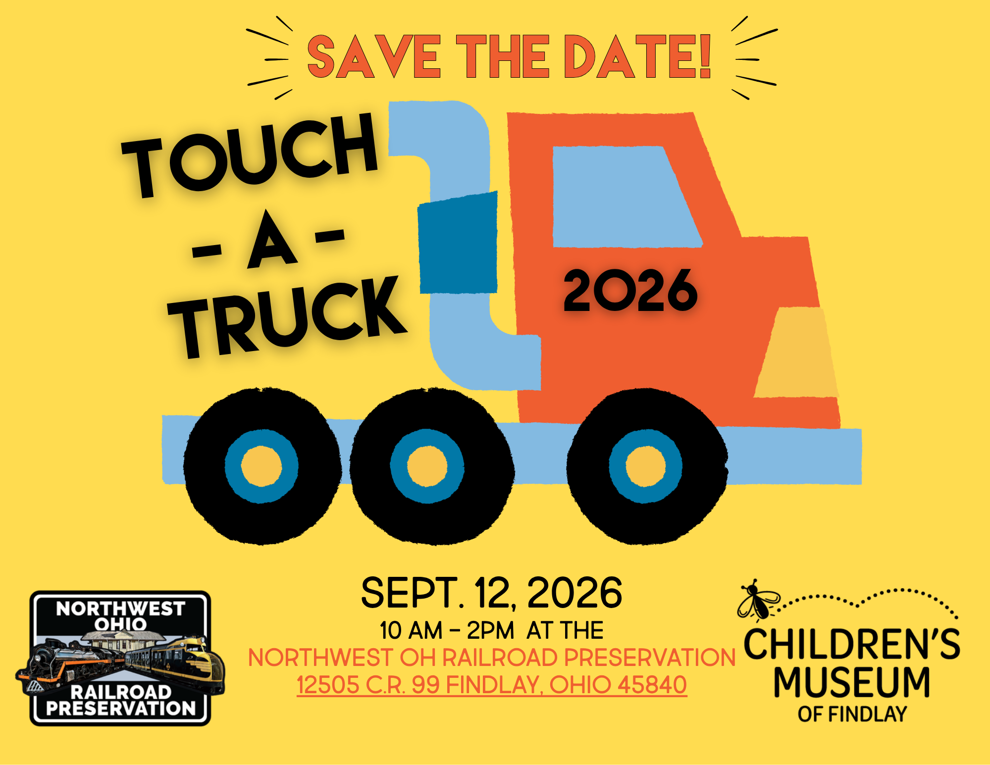 Touch-A-Truck at the Northwestern Ohio Railroad Preservation