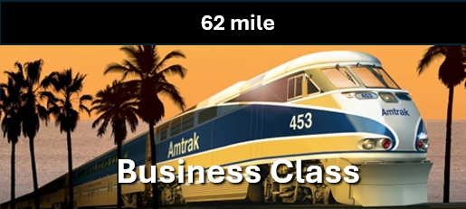 Amtrak Metric Century Ride - Business Class