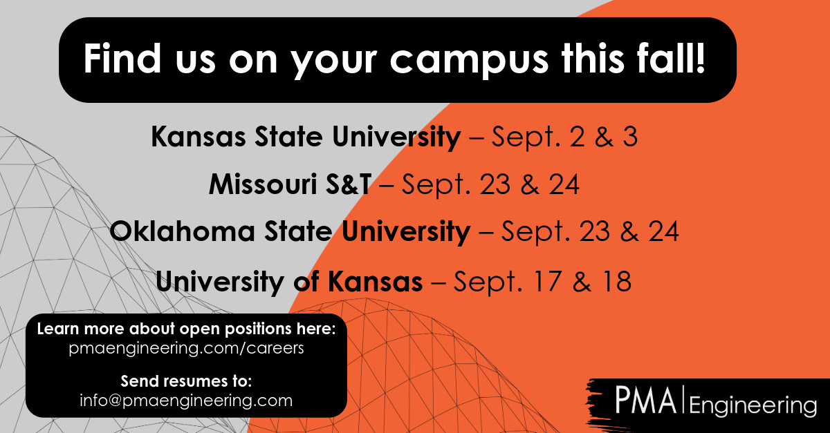 PMA Engineering is Coming to Campus This Fall!