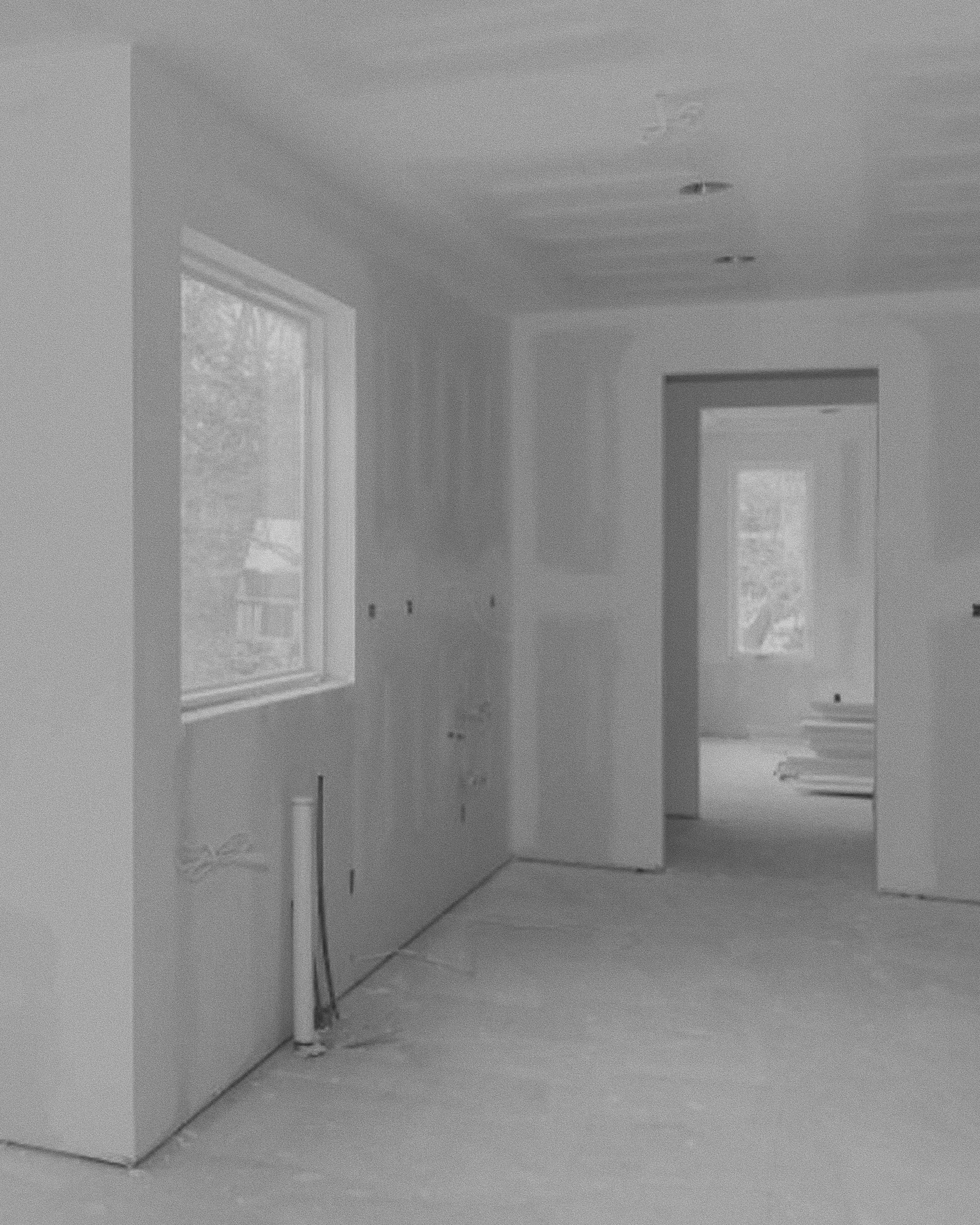 Drywall finishes in interior home - studio domka - personal branding studio