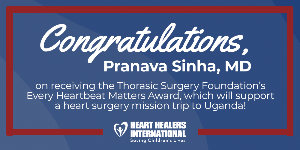 Grant Awarded to Support Heart Surgery Mission to Uganda This September