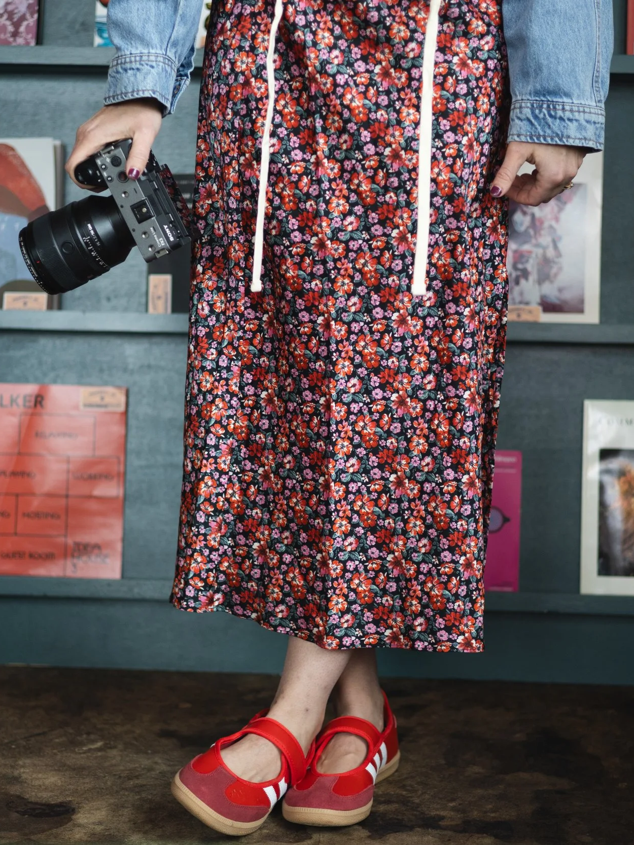 female videographer with Sony camera in Charlotte, North Carolina