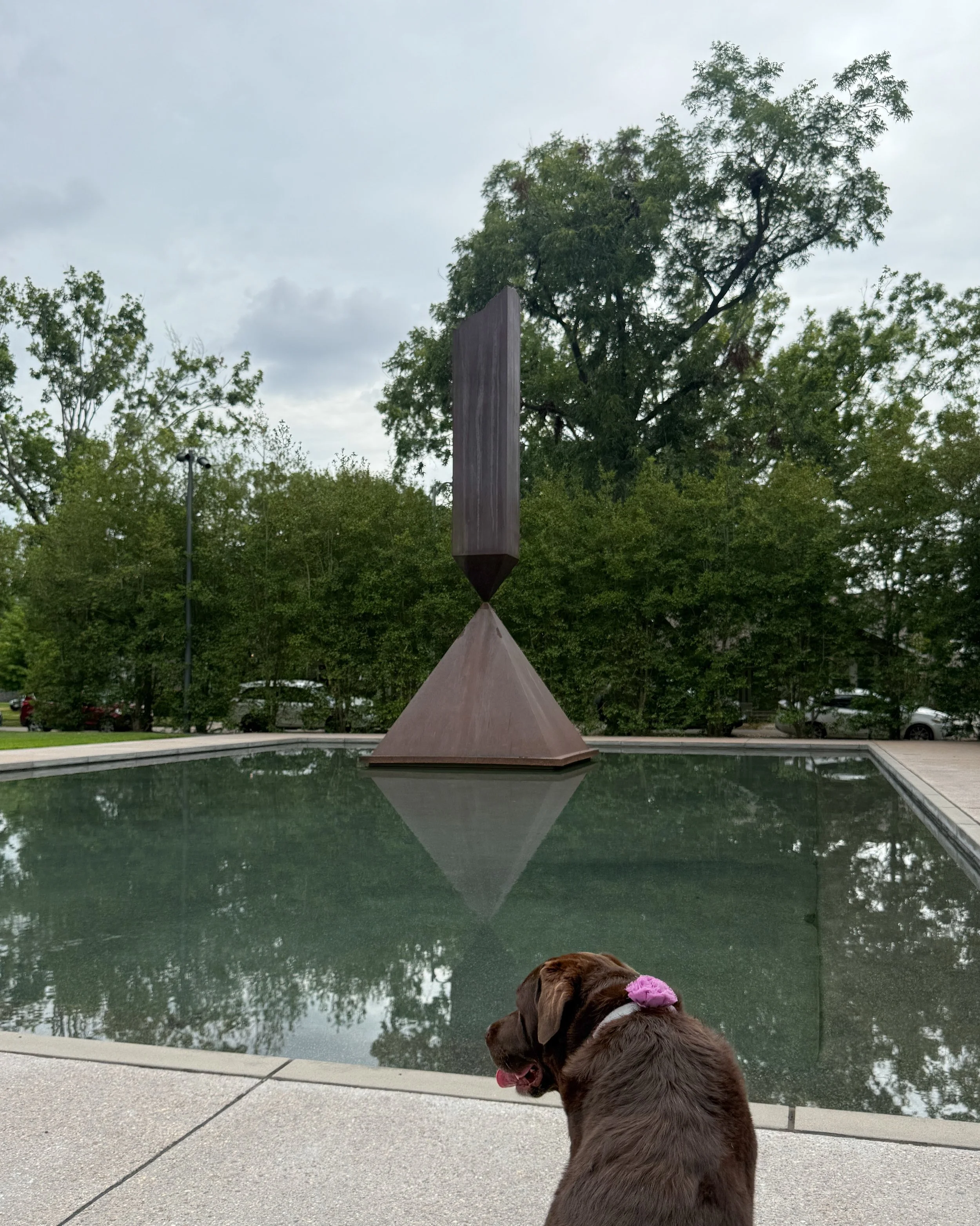 Stopped my one of my favorite sculptures in Houston today for some quiet reflection. Broken Obelisk sits outside of the Rothko Chapel and it always reminds me of N. K. Jemisin&rsquo;s Broken Earth trilogy.