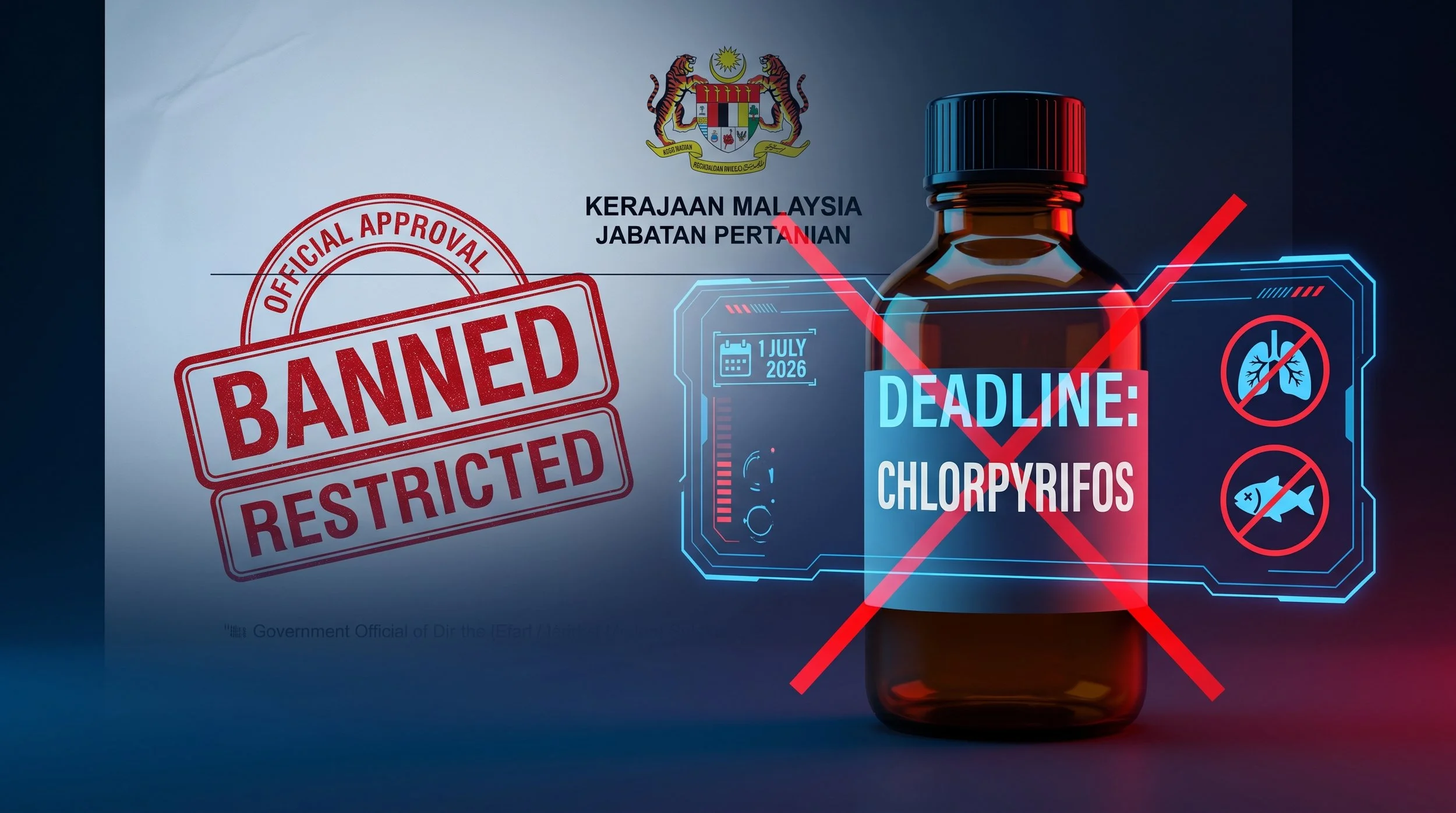 Tahukah Anda Bahawa Chlorpyrifos Telah Diharamkan di Malaysia? Mengapa Diharamkan, dan Apa Yang Wajib Diketahui Oleh PCO