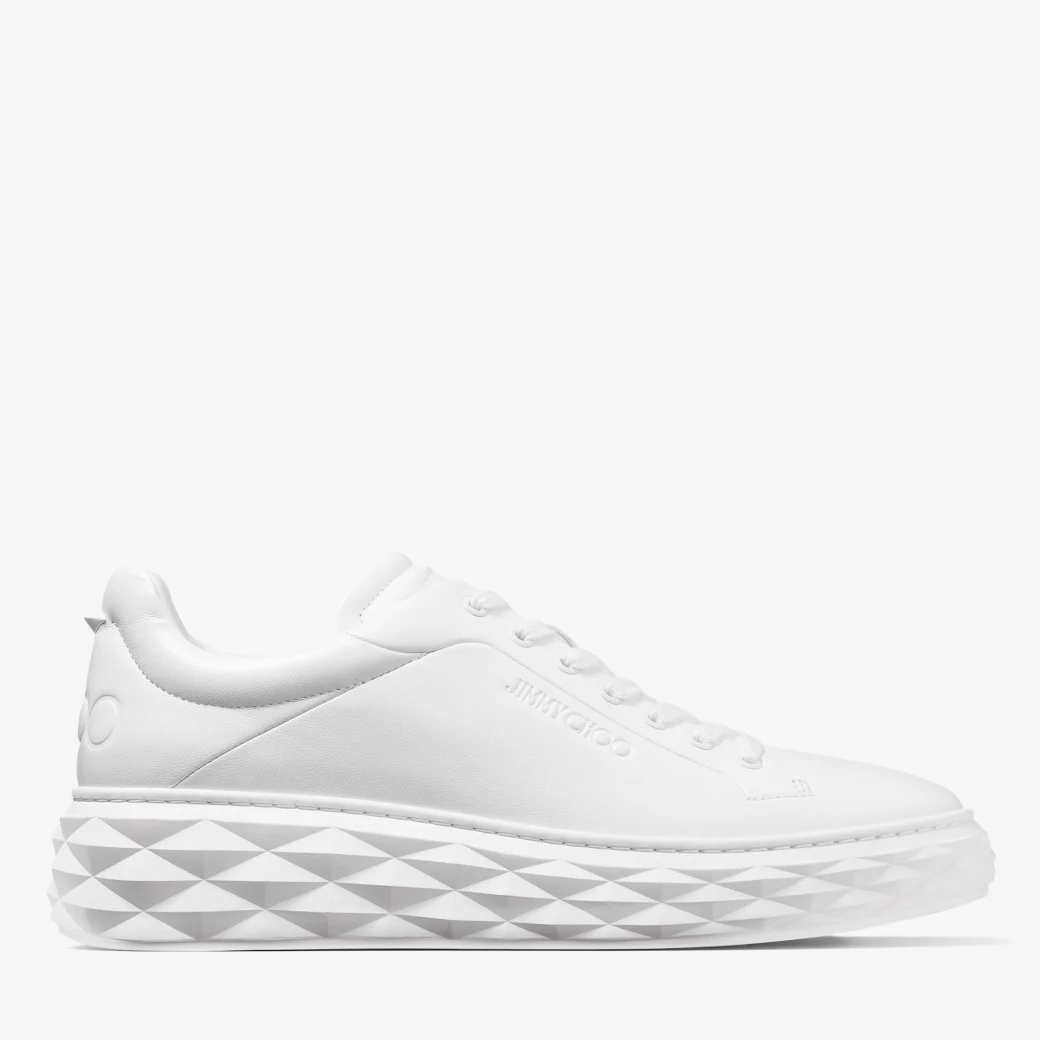 JIMMY CHOO Diamond Maxi Leather Sneakers