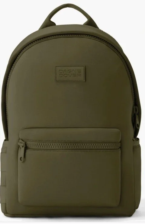 Dagne Dover Neoprene Large Dakota Backpack in Green