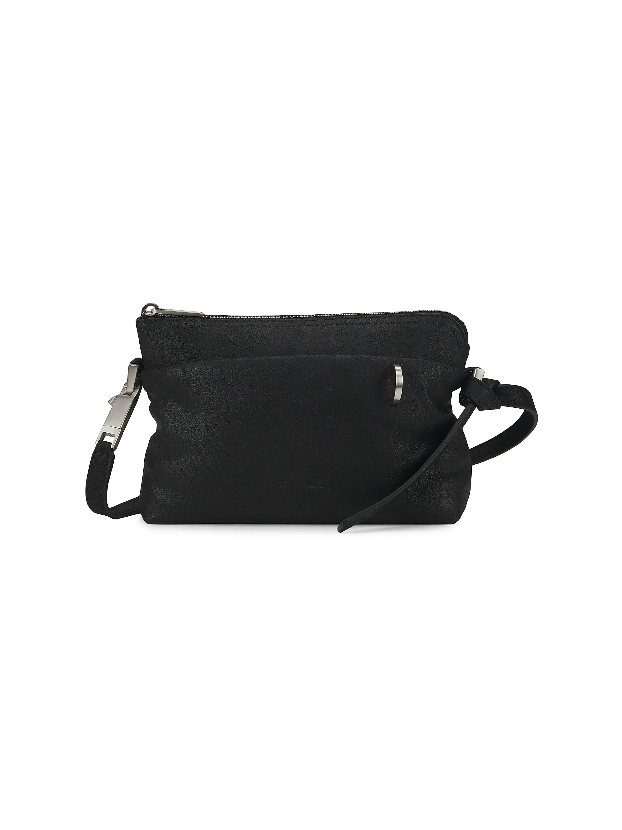 Rick Owens: Small Adri Leather Shoulder Bag (Black)