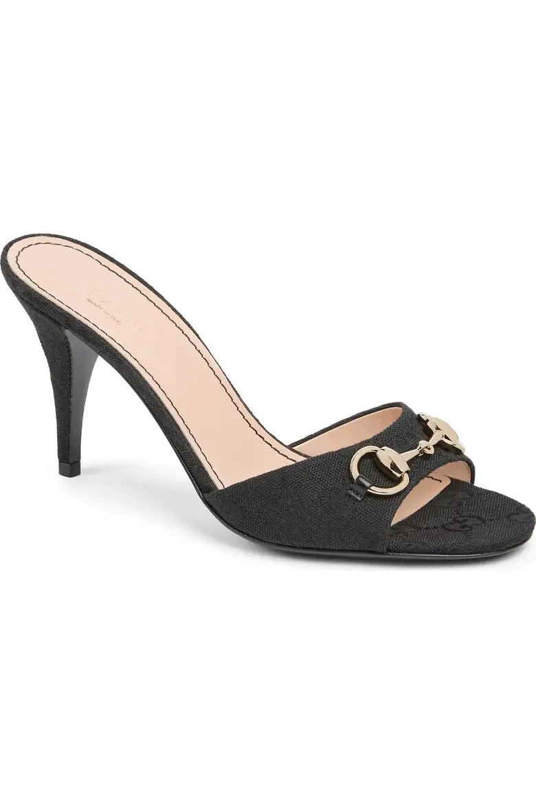 Erin Horsebit Slide Sandal in Black