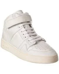 Saint Laurent Lax Lace Up Sneakers in Off White