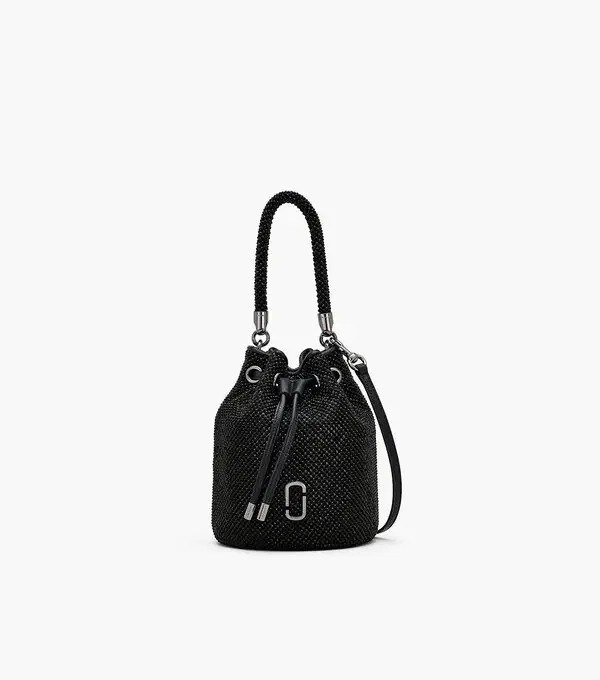 Marc Jacobs Black 'The Rhinestone Mini Bucket' Bag in Black