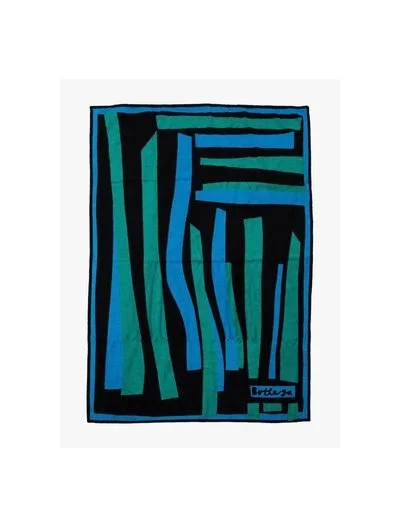 Bottega Veneta Collage Beach Towel in Blue/Green
