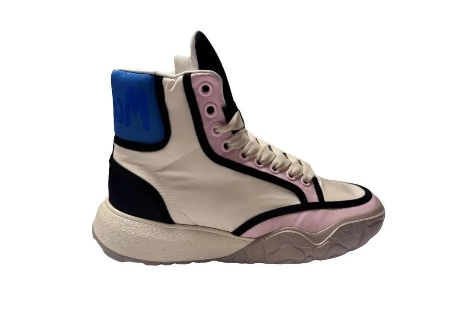 Alexander McQueen Men's Poly Nylon High Top Boot in Multi-Color