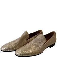 Christian Louboutin Men's Dandelion Flat Glitter Loafer