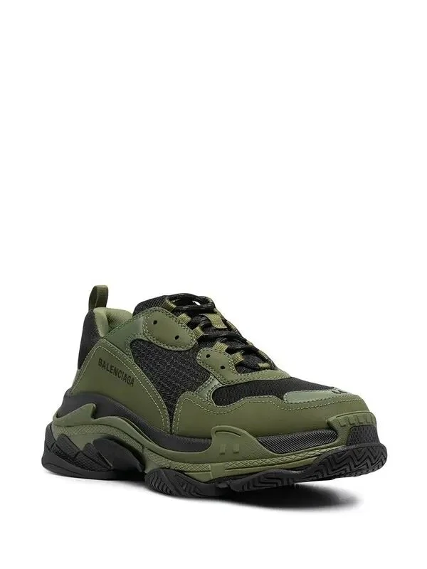 Balenciaga Triple S Sneaker in Dark Green