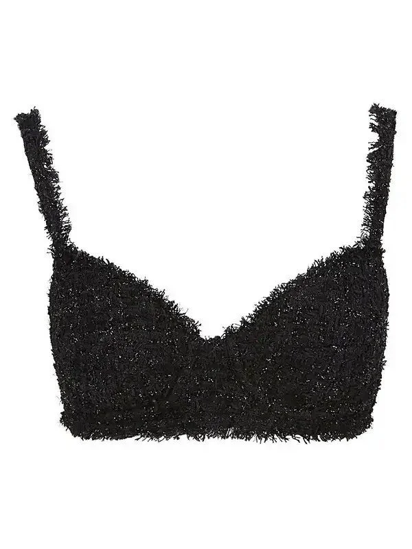 Balenciaga Tweed Bra Top