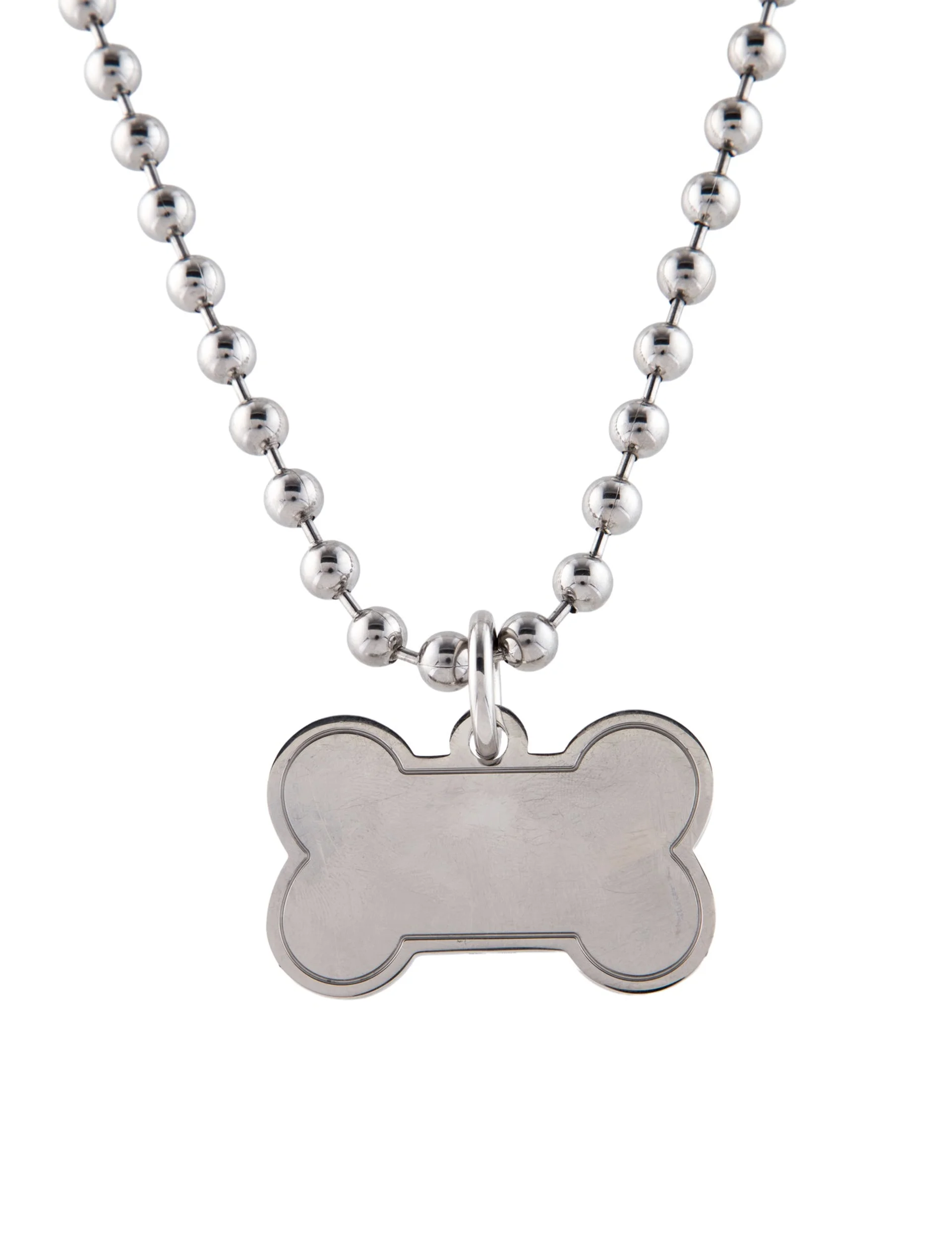 Balenciaga Dog Bone Pendant Necklace