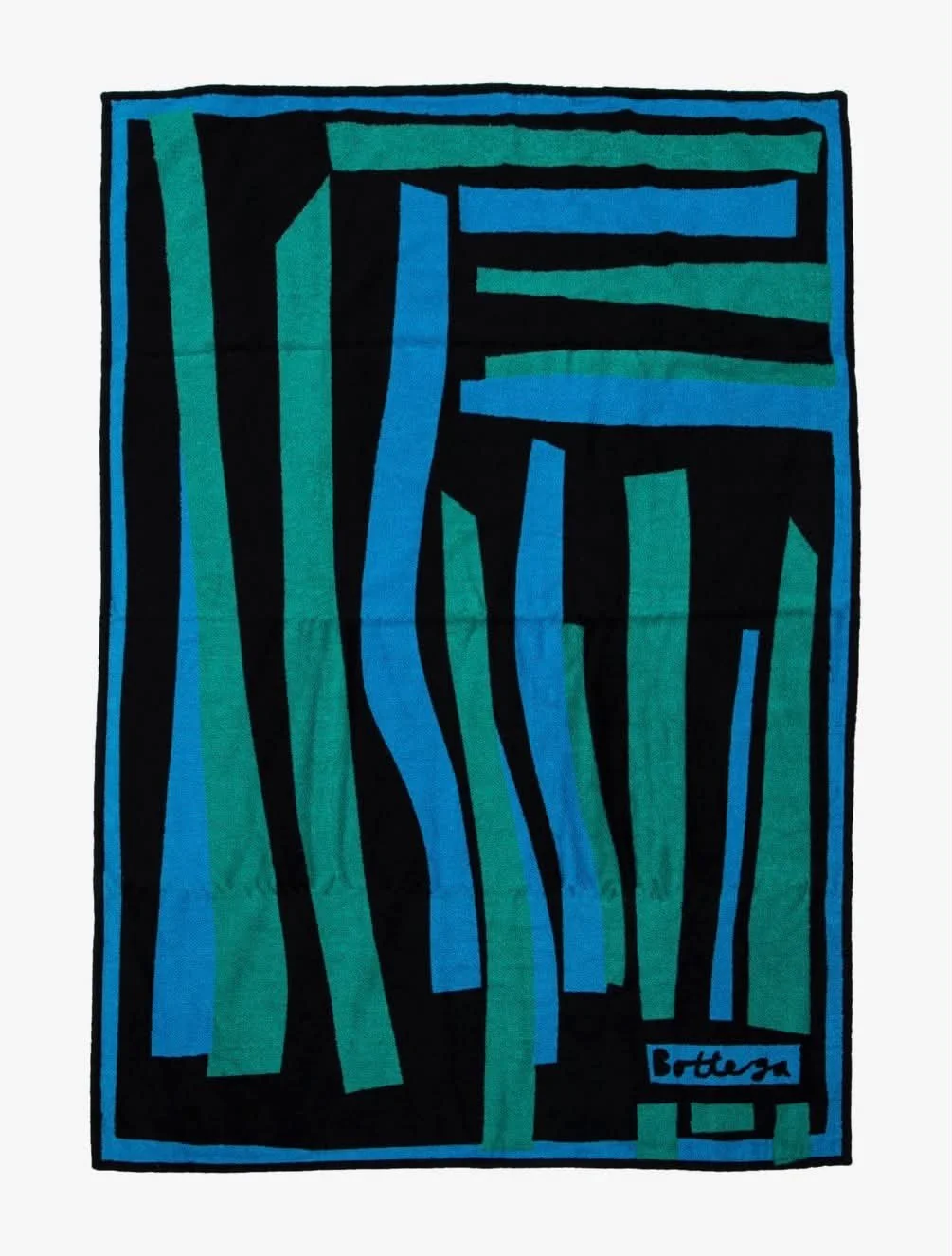 Bottega Veneta Collage Beach Towel in Blue/Green