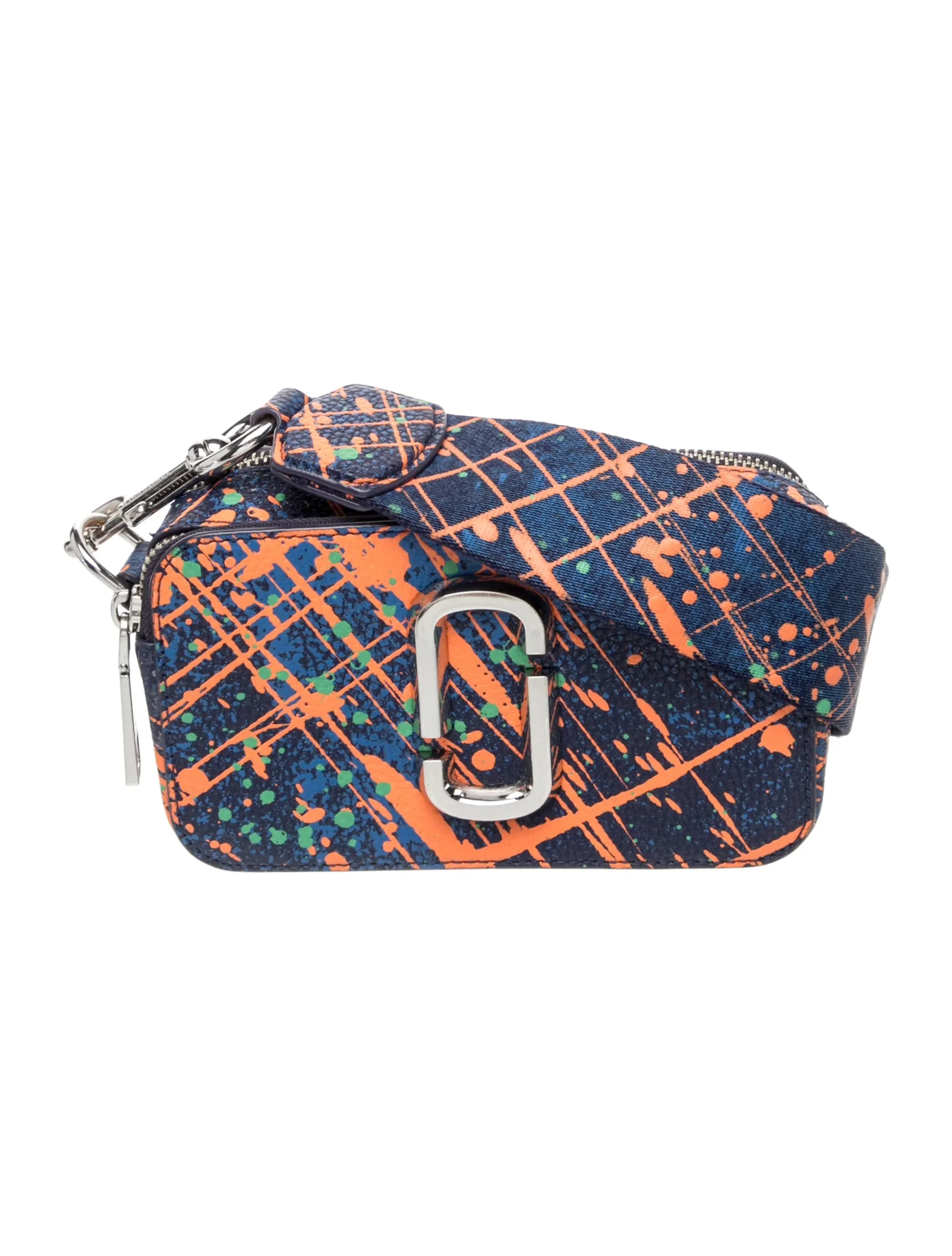 Marc Jacobs Snapshot Paint Splatter Camera Crossbody Bag In Eclipse Multi
