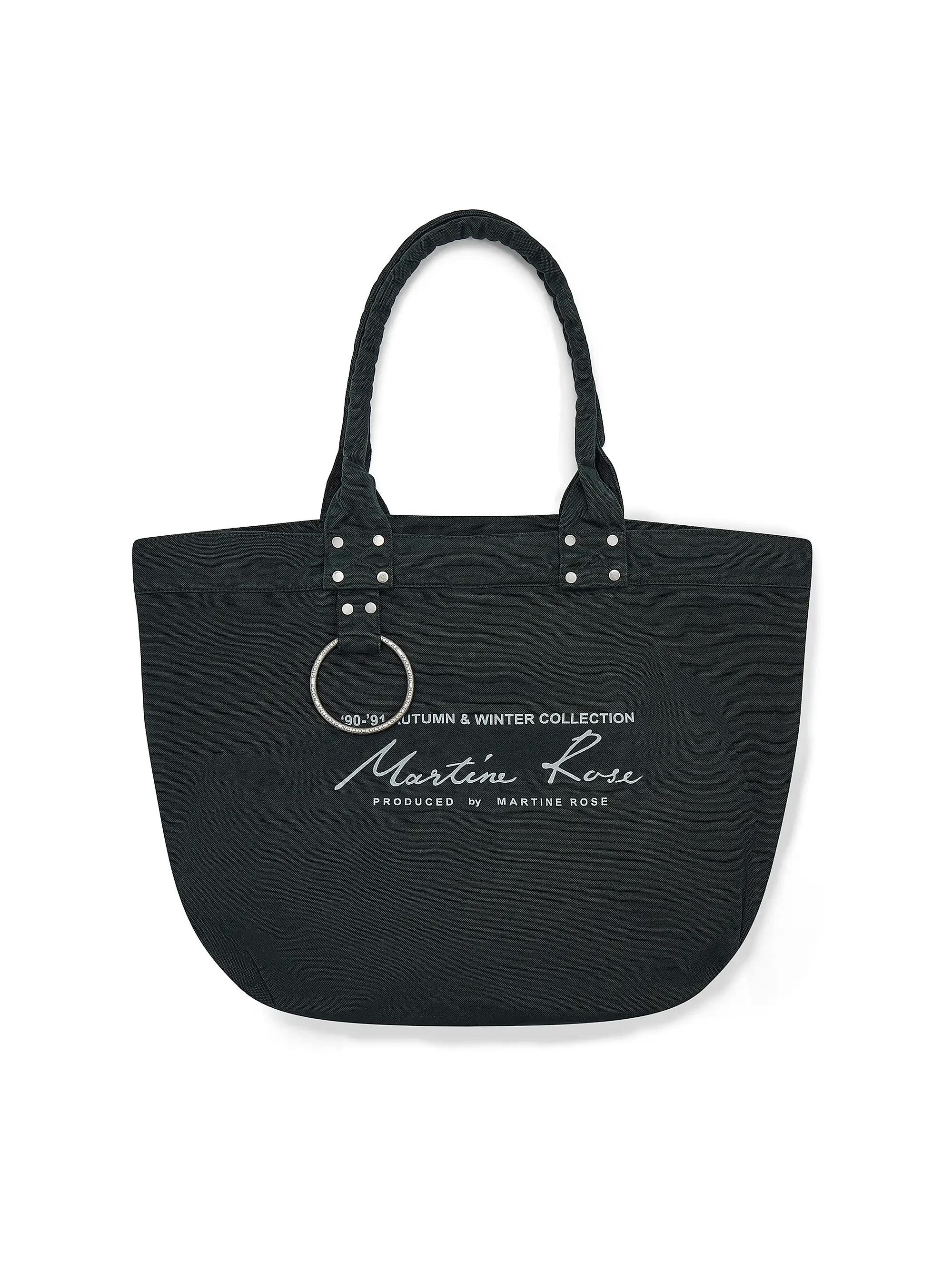 Martine Rose  Bondage Cotton Tote Bag (Green Dark)