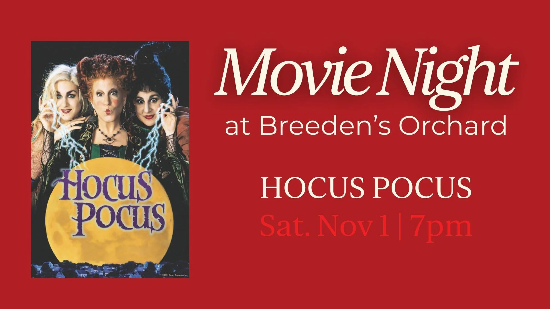 Movie Night Featuring Hocus Pocus 