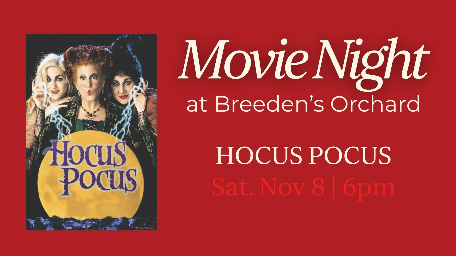 Movie Night Featuring Hocus Pocus