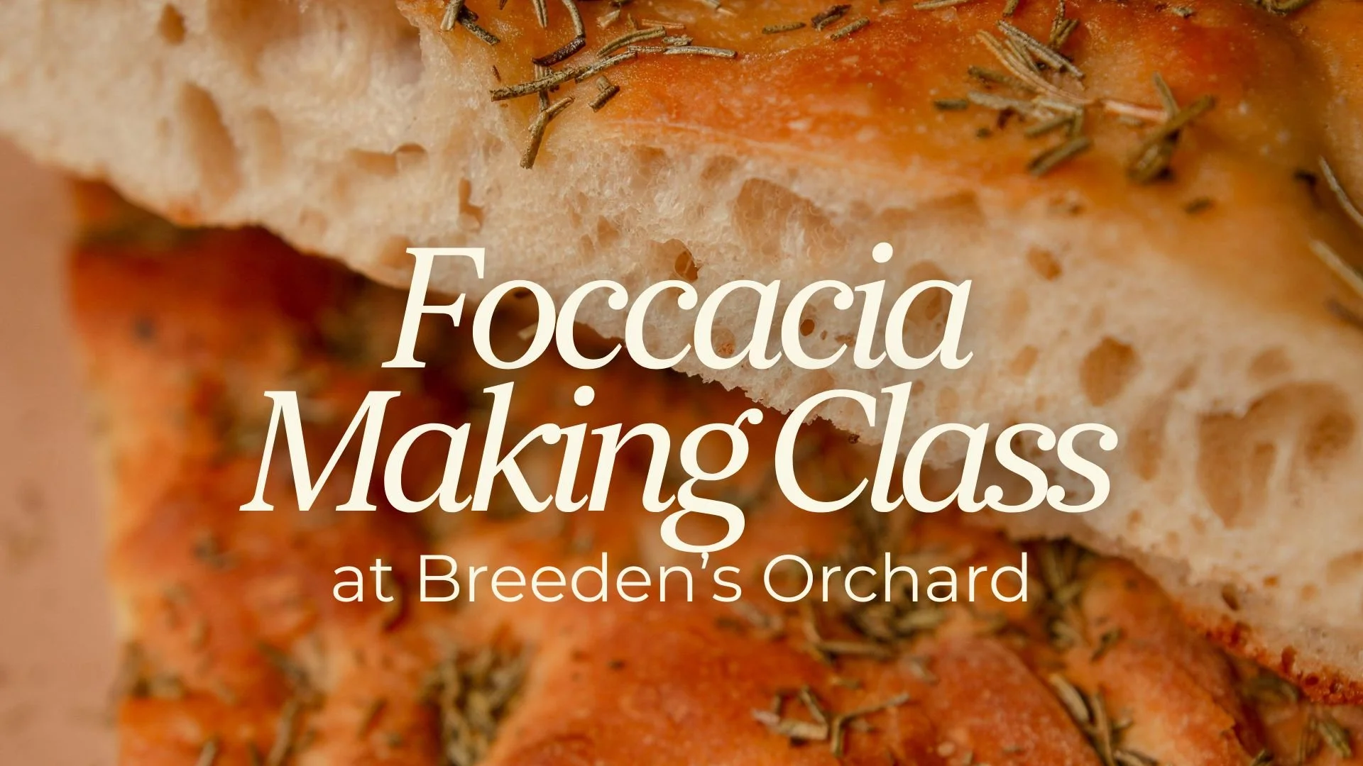 Focaccia Bread Making Class 