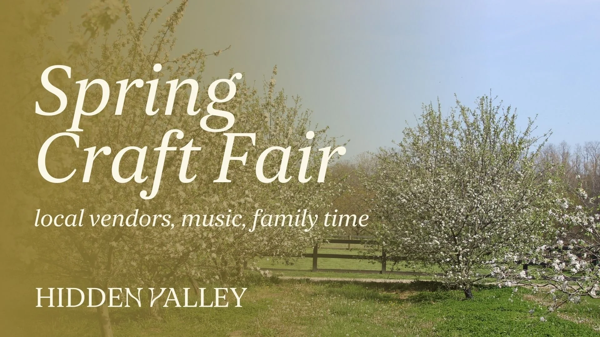 Hidden Valley Spring Craft Fair
