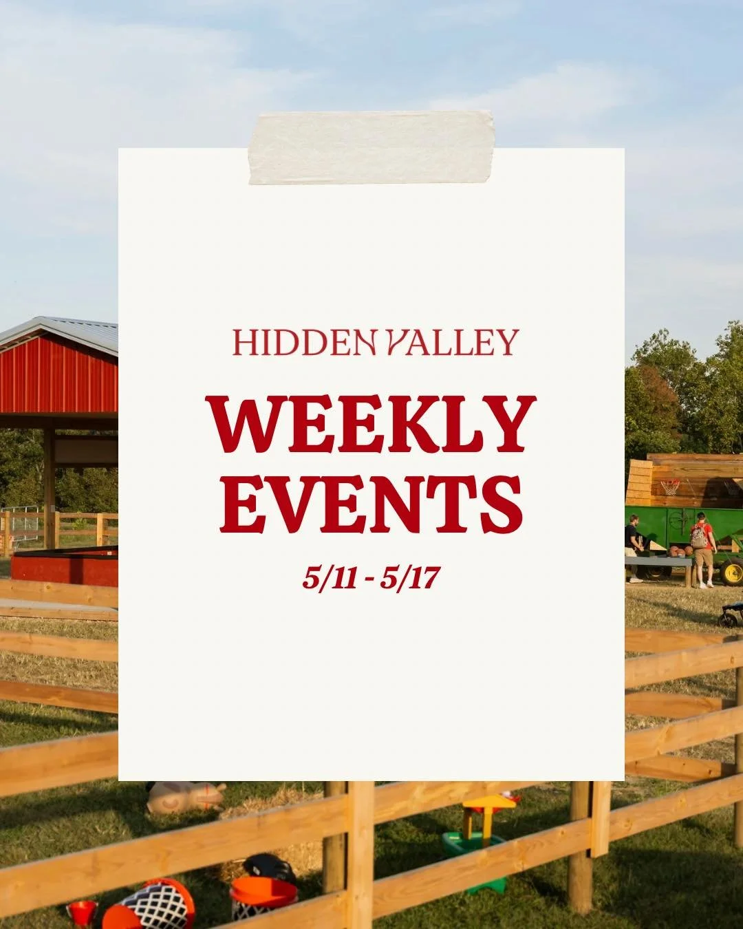 Another week at Hidden Valley 🍎

From our highly anticipated Half-Tober Fest to our recurring weekly events like Story Time and Toddler Farm Adventures - there are so many things we&rsquo;re excited to welcome you to the orchard for. ✨

#HiddenValle