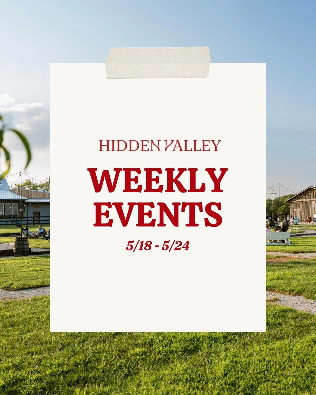 Another week at Hidden Valley 🍎

From our all-new &ldquo;Meet the Animals&rdquo; series to celebrating Memorial Day Weekend and extra days of Story Time - there&rsquo;s so much happening at the orchard. 🐐🇺🇸

Take a look at this week&rsquo;s lineu