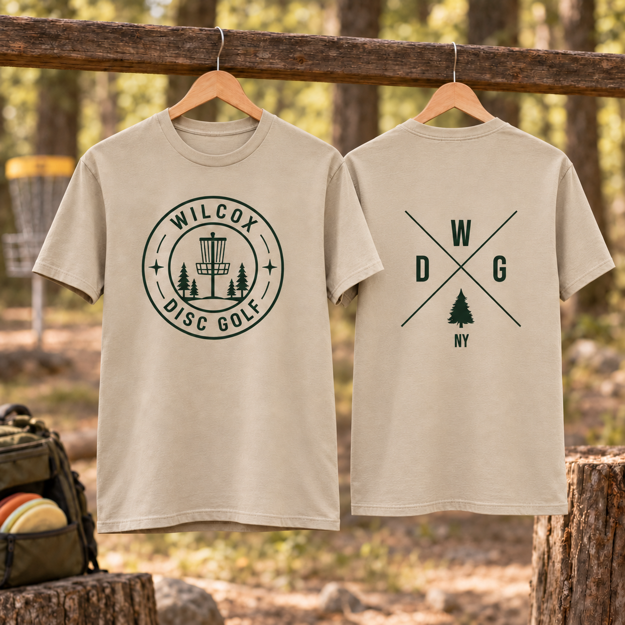 Wilcox Fundraiser Tee — Disc Golf Badge