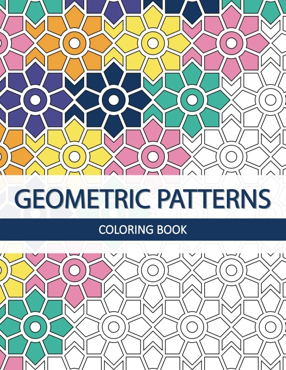 Geometric Patterns Coloring Book for Adults