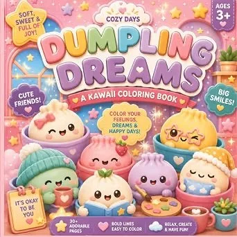 Cozy Days, Dumpling Dreams: A Kawaii Coloring Book