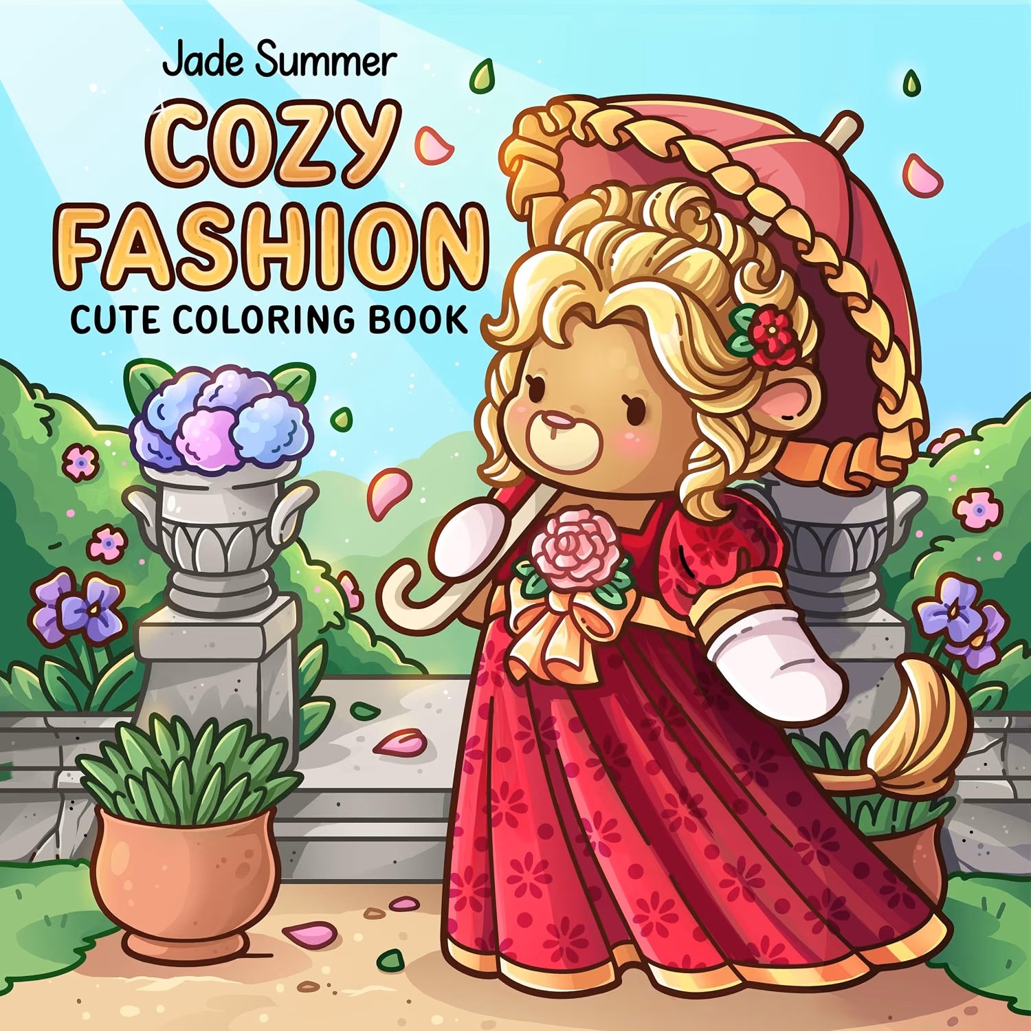 Cozy Fashion: Cute Coloring Book for Adults and Teens