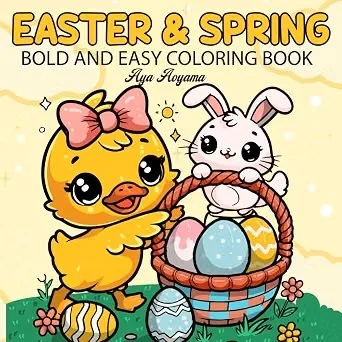 Easter & Spring Coloring Book for Adults and Kids